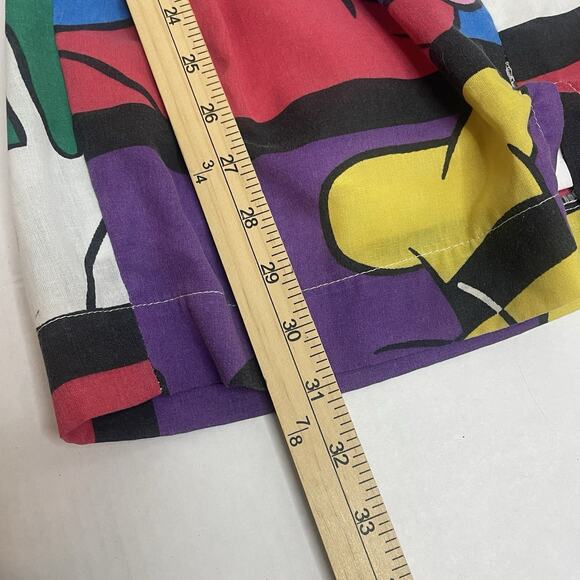 Unique VTG Handmade Dress S Minnie Mickey Mouse Donald Duck Puff Sleeve Retro - Picture 9 of 9